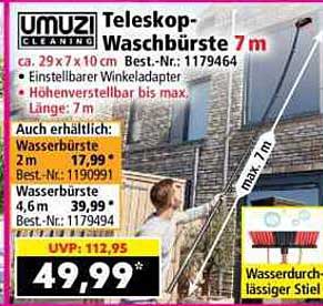 Teleskop-Waschbürste 7m