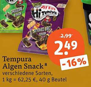 Tempura Algen Snack