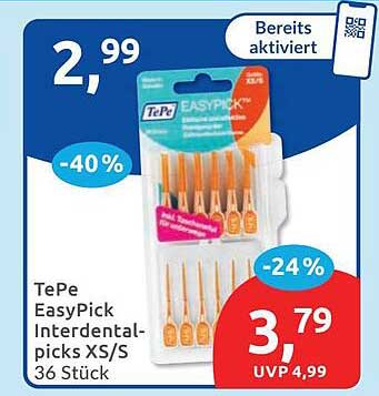 TePe EasyPick Interdental-picks XS/S 36 Stück