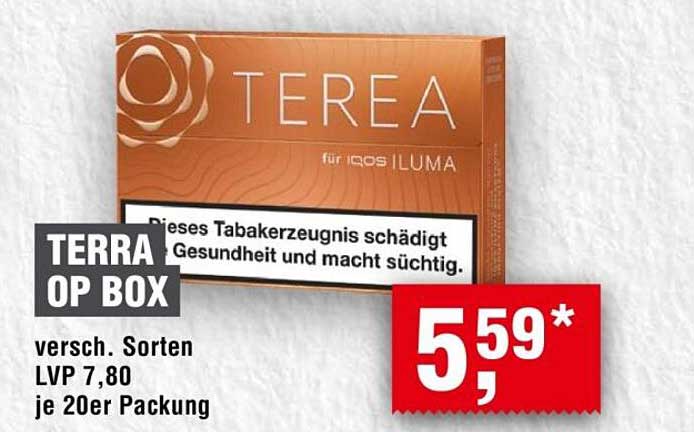 TERRA OP BOX versch. Sorten LVP 7.80 je 20er Packung