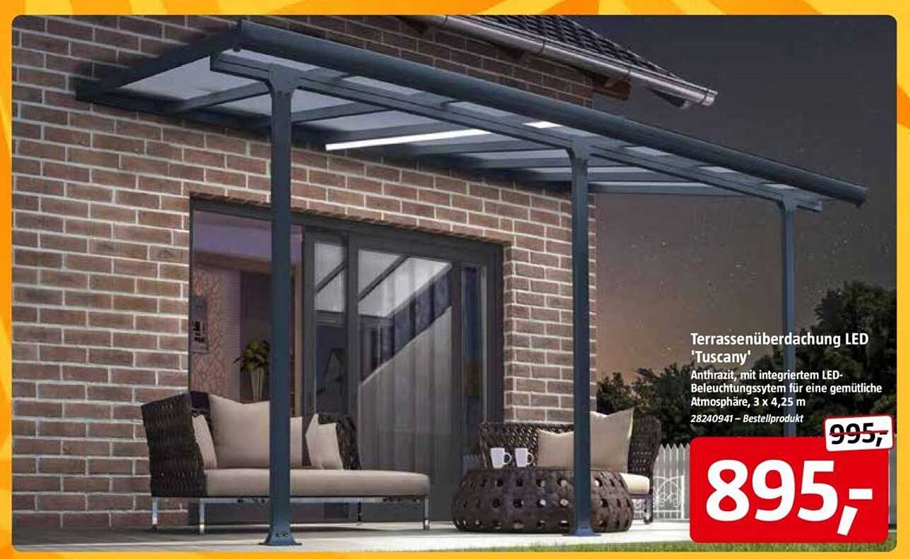 Terrassenüberdachung LED 'Tuscany'