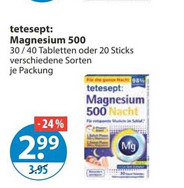 tetesept: Magnesium 500