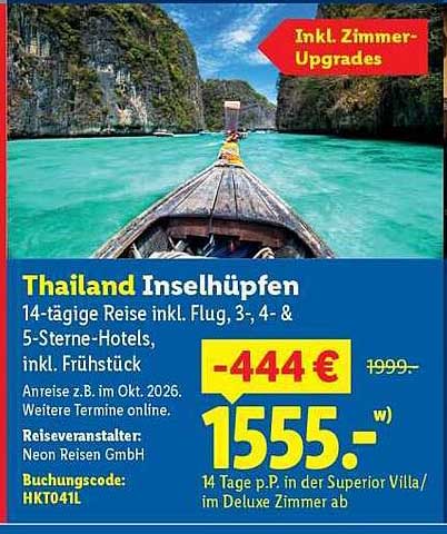 Thailand Inselhüpfen