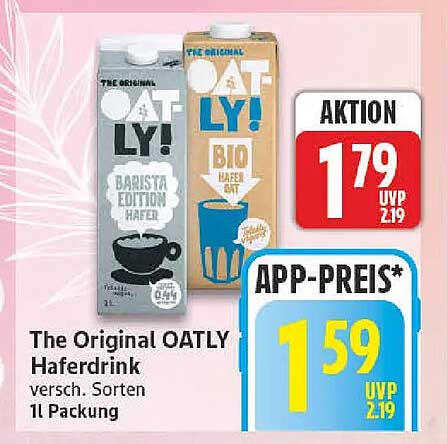 The Original OATLY Haferdrink versch. Sorten 1l Packung