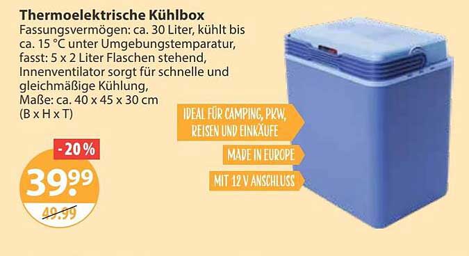 Thermoelektrische Kühlbox