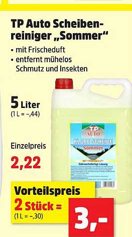 TP Auto Scheibenreiniger „Sommer“