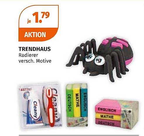 TRENDHAUS Radierer versch. Motive