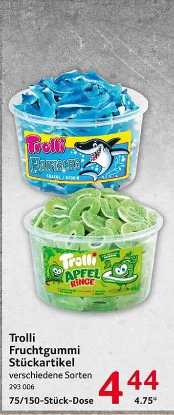 Trolli Fruchtgummi Stückartikel verschiedene Sorten 293 006 75/150-Stück-Dose