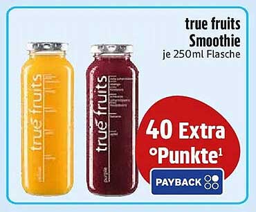 true fruits Smoothie je 250ml Flasche