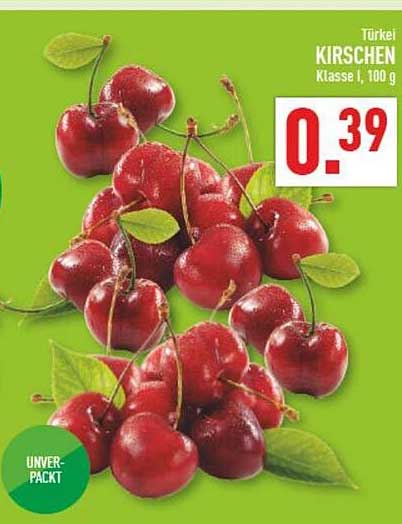 Türkei KIRSCHEN Klasse I, 100 g UNVERPACKT