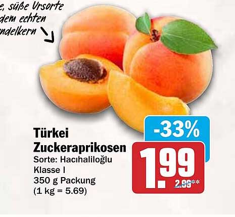 Türkei Zuckeraprikosen