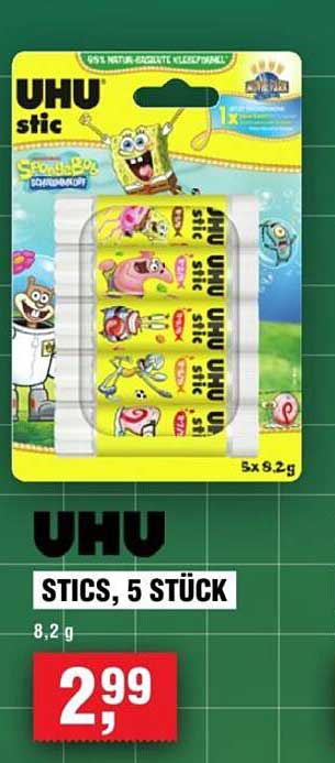 UHU STICS, 5 STÜCK 8,2 g