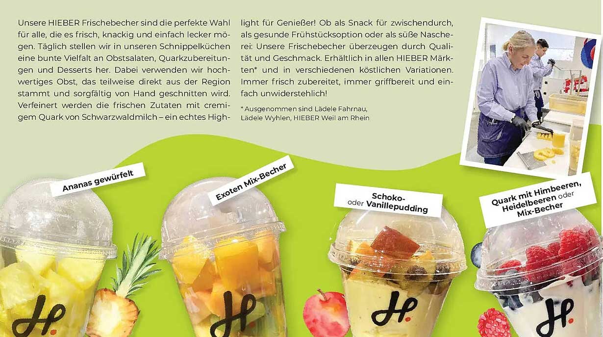 Unsere HIEBER Frischebecher sind die perfekte Wahl