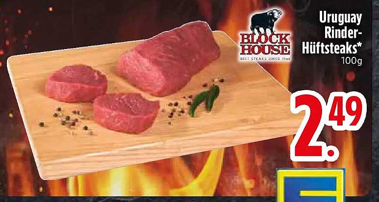 Uruguay Rinder-Hüftsteaks* 100g