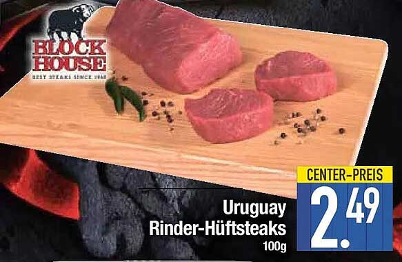 Uruguay Rinder-Hüftsteaks 100g