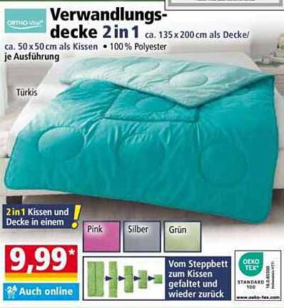 Verwandlungsdecke 2 in 1