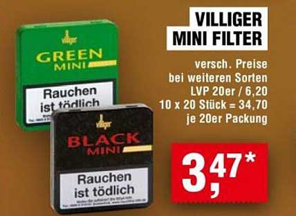 VILLIGER MINI FILTER