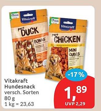 Vitakraft Hundesnack versch. Sorten 80 g