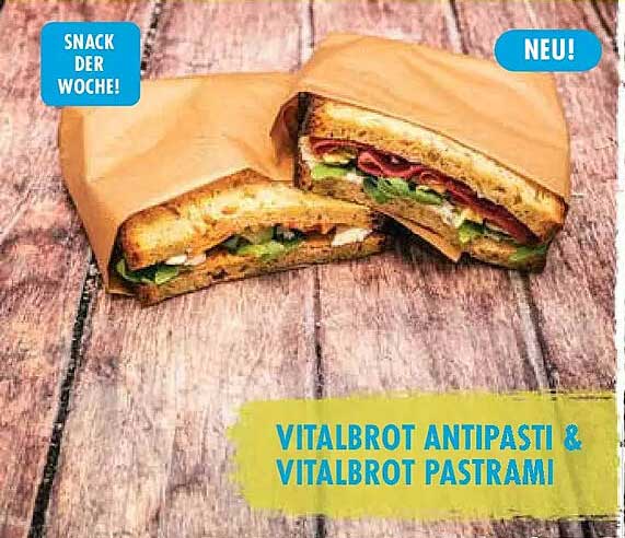 VITALBROT ANTIPASTI & VITALBROT PASTRAMI