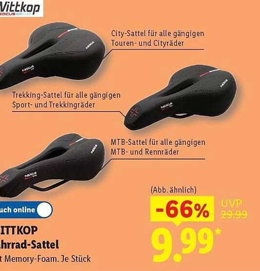 VITTKOP Fahrrad-Sattel