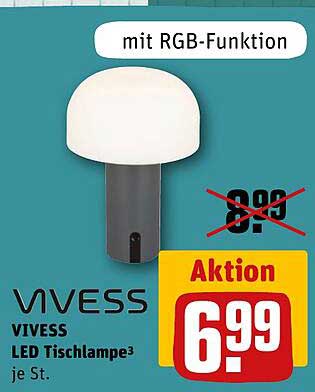 VIVESS LED Tischlampe³ je St. mit RGB-Funktion Aktion