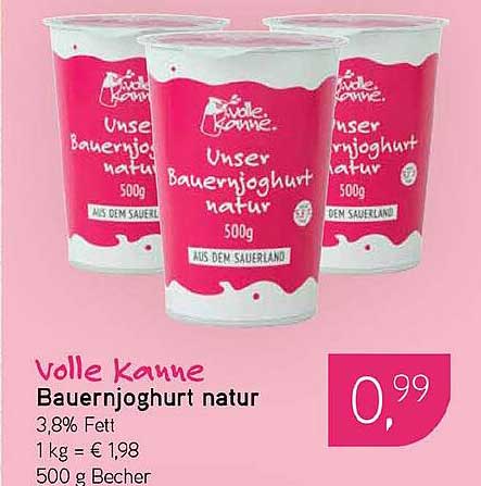 Volle Kanne Bauernjoghurt natur