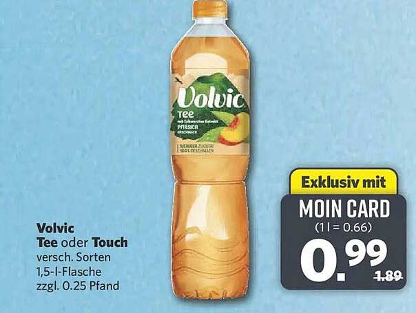 Volvic Tee oder Touch versch. Sorten 1,5-l-Flasche zzgl. 0.25 Pfand