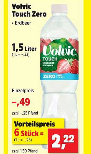 Volvic Touch Zero - Erdbeer