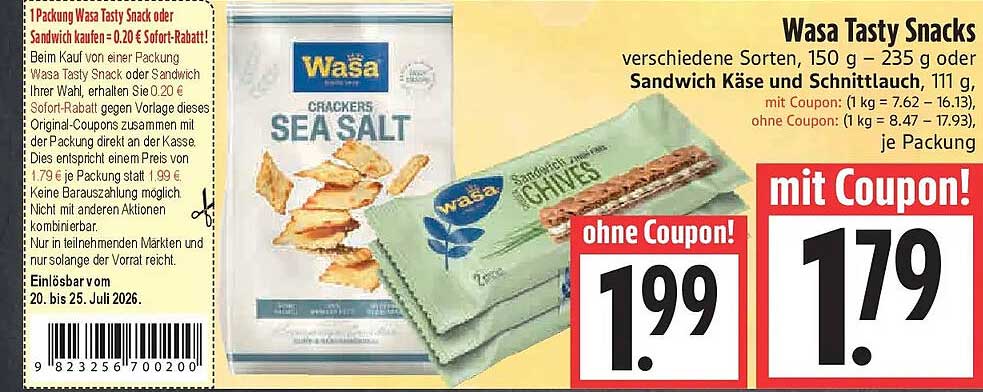 Wasa Tasty Snacks