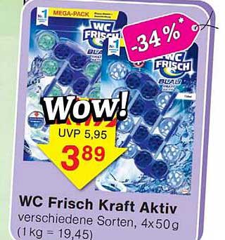 WC Frisch Kraft Aktiv verschiedene Sorten, 4x50g