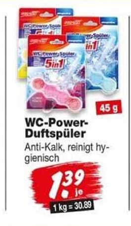 WC-Power-Duftspüler Anti-Kalk, reinigt hygienisch