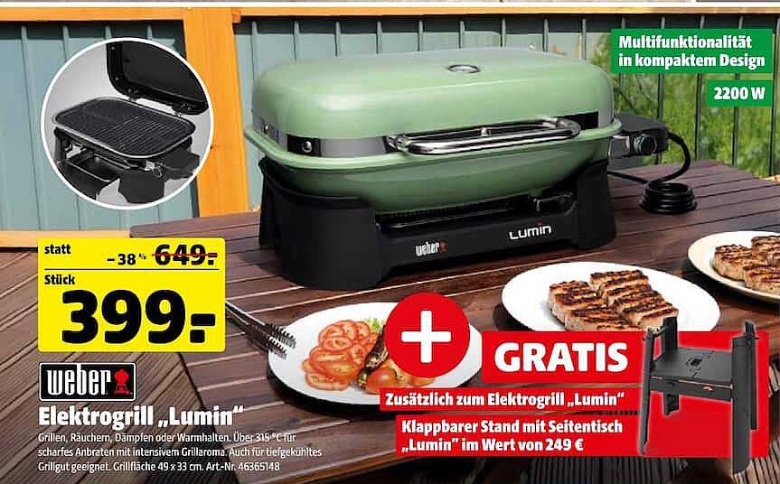 Weber Elektrogrill „Lumin“