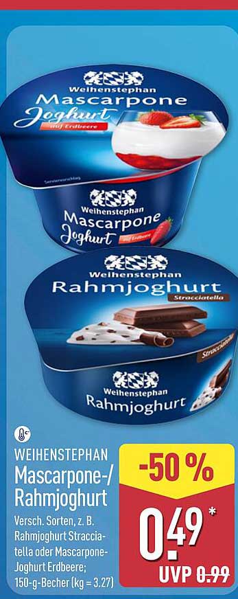 WEIHENSTEPHAN Mascarpone-/Rahmjoghurt