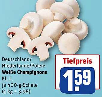 Weiße Champignons
