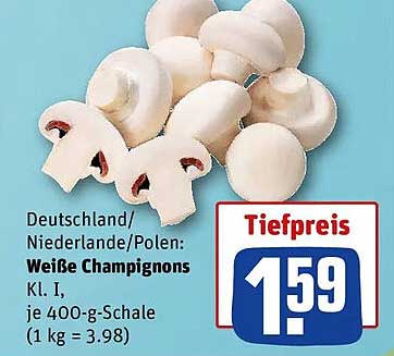 Weiße Champignons