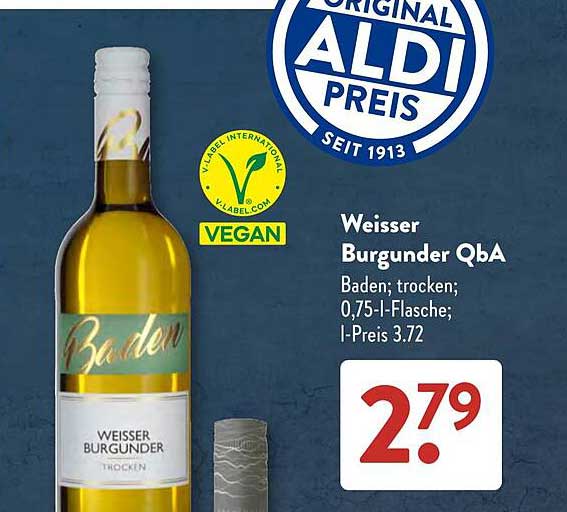 Weisser Burgunder QbA