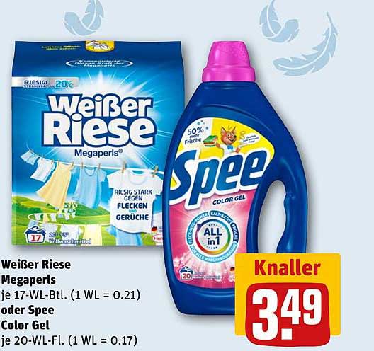 Weißer Riese Megaperls oder Spee Color Gel
