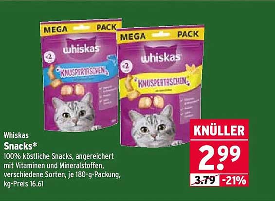 Whiskas Snacks*