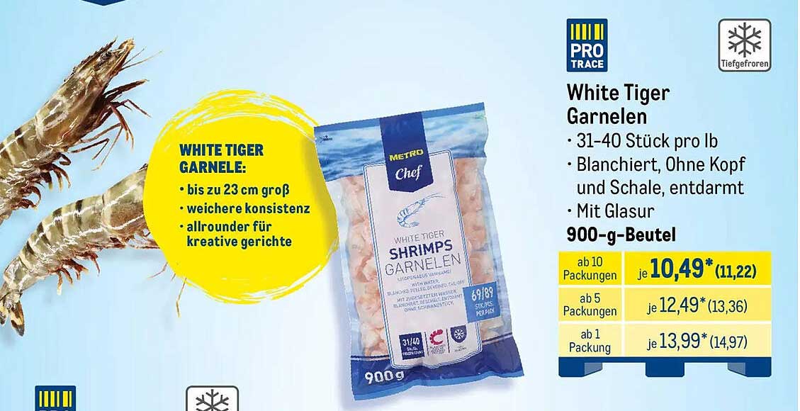 White Tiger Garnelen