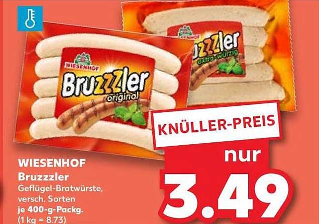 WIESENHOF Bruzzler Geflügel-Bratwürste, versch. Sorten