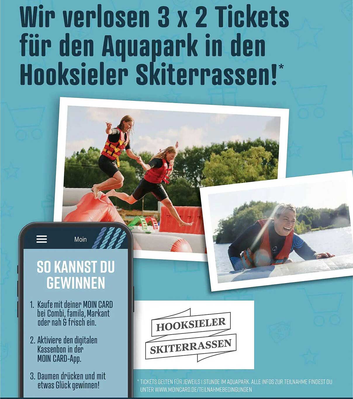 Wir verlosen 3 x 2 Tickets für den Aquapark in den Hooksieler Skiterrassen!*