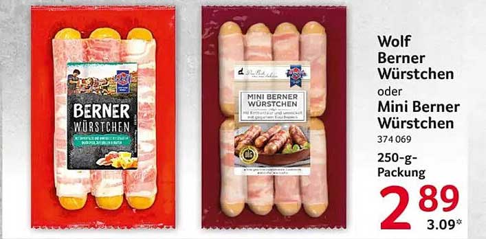 Wolf Berner Würstchen oder Mini Berner Würstchen