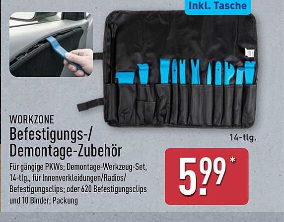 WORKZONE Befestigungs-/Demontage-Zubehör