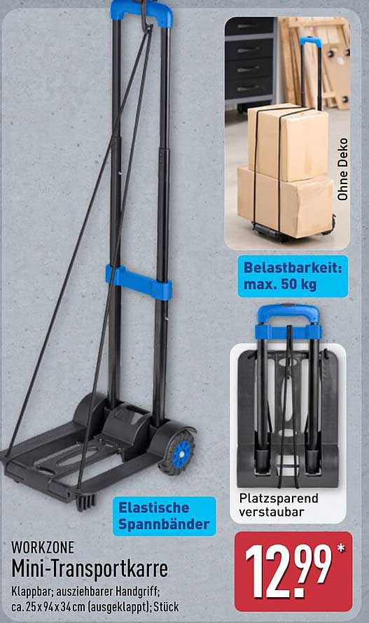 WORKZONE Mini-Transportkarre