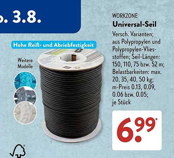 WORKZONE Universal-Seil