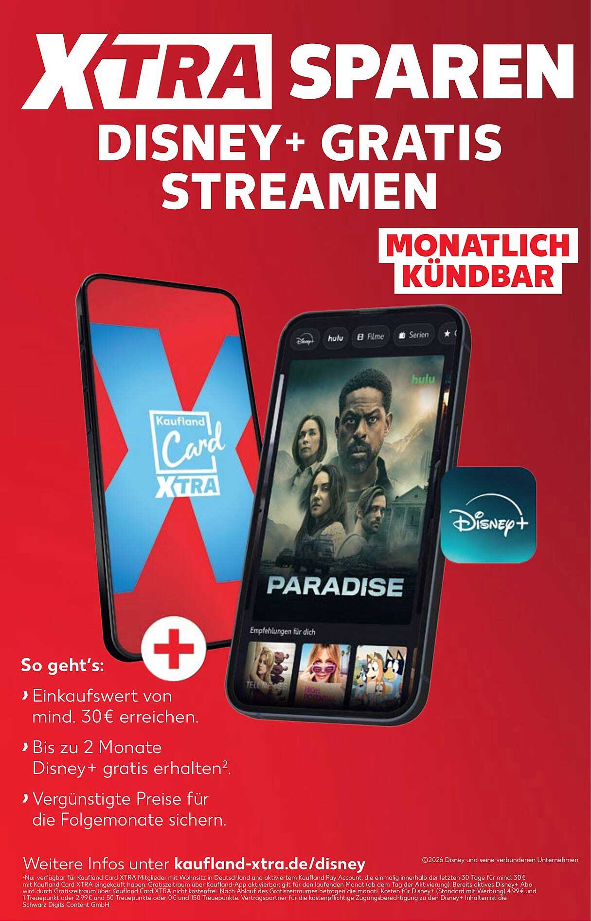 XTRA SPAREN DISNEY+ GRATIS STREAMEN