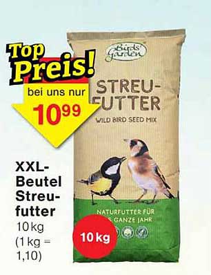XXL-Beutel Streufutter 10 kg