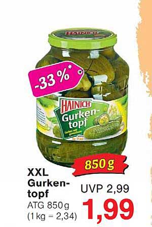 XXL Gurkentopf ATG 850 g (1 kg = 2,34)