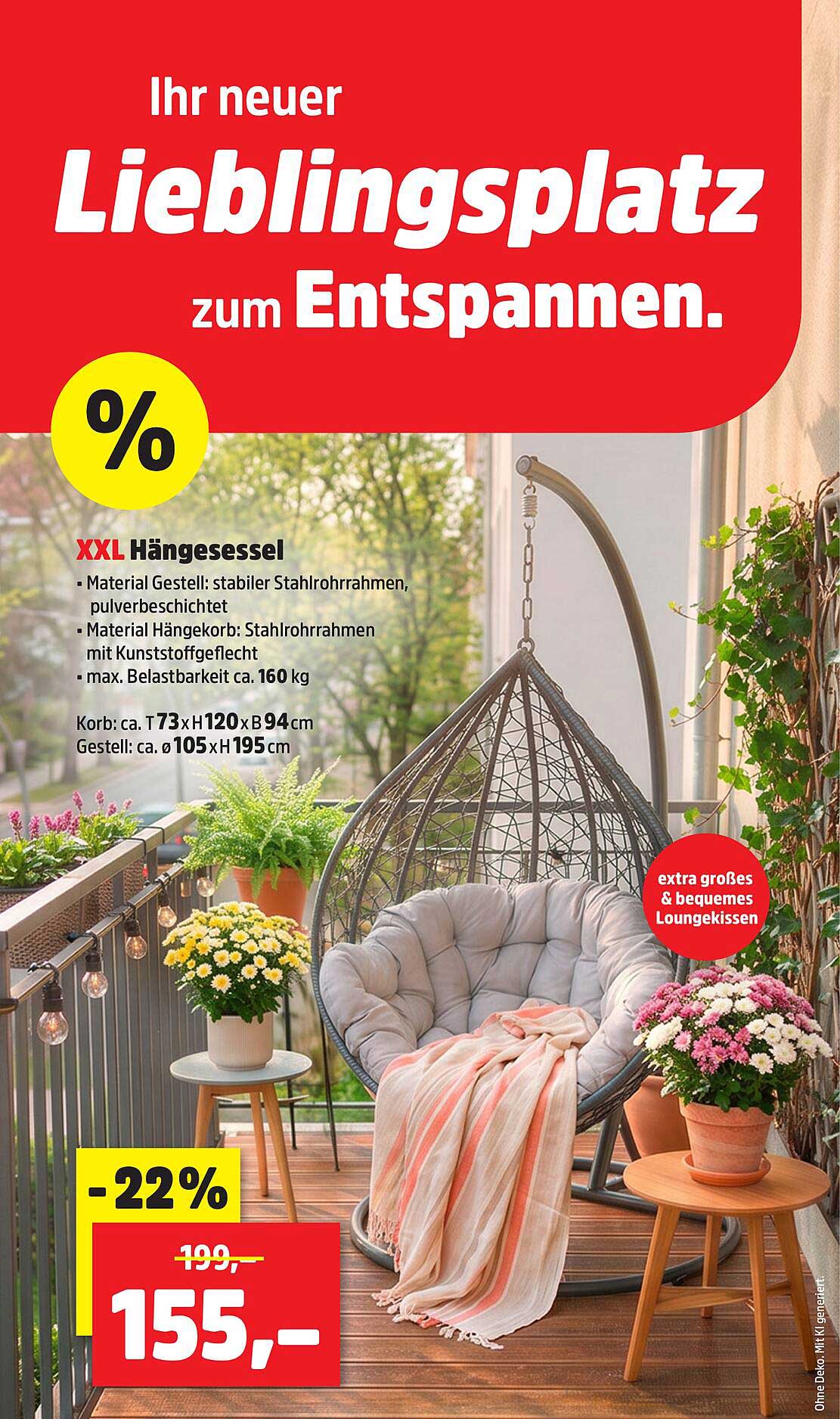 XXL Hängesessel