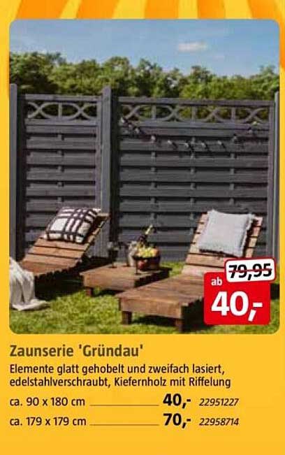 Zaunserie 'Gründau'